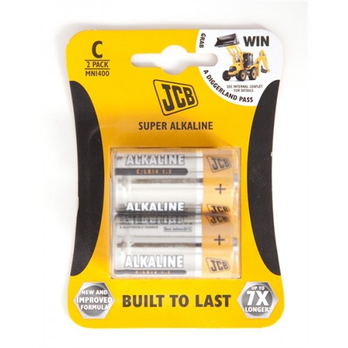 JCB Super Alkaline C / LR14 Alkaline Battery (2Pack)