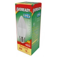 7.3W (60W Equiv) LED Candle Edison Screw Light Bulb in Warm White