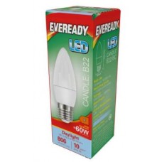 7.3W (60W Equiv) LED Candle Edison Screw Light Bulb in Daylight White