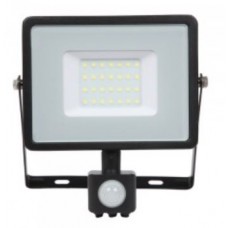 30W Slim Pro Motion Sensor LED Floodlight Daylight White (Black Case)