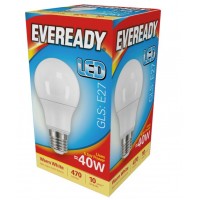 5.5W (40W) LED GLS Edison Screw / ES / E27 Light Bulb Warm White