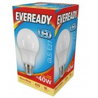 5.5W (40W) LED GLS Edison Screw / ES / E27 Light Bulb Warm White