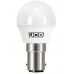 6W (40W) LED Golf Ball Small Bayonet Light Bulb in Daylight White 6500K