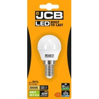 6W (40W) LED Golf Ball Small Edison Screw Light Bulb in Warm White JCB