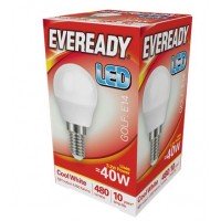 5.2W (40W) LED Golf Ball Small Edison Screw Light Bulb in Cool White