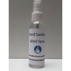 60ml Antibacterial Alcohol Hand Sanitiser Spray Kills 99.99% Germs Bacteria