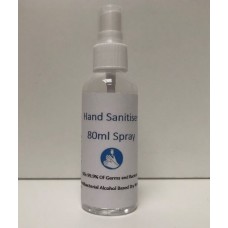 80ml Antibacterial Alcohol Hand Sanitiser Spray Kills 99.99% Germs Bacteria