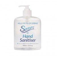 Senses Hand Sanitiser Antibacterial Gel Large Professional 500ml