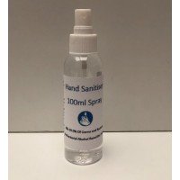 100ml Antibacterial Alcohol Hand Sanitiser Spray Kills 99.99% Germs Bacteria