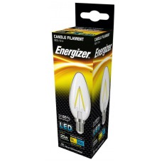 2.4W (25W Equiv) LED Filament Candle Small Edison Screw in Warm White