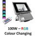 100W LED Floodlight  - IP65 (RGB Colour Changing With Remote)