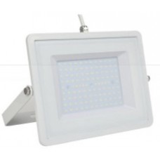 100W Slim LED Security Floodlight Warm White (White Case) VT-49101 / 5970