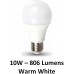 10W (60W) LED GLS Edison Screw Light Bulb - Warm White