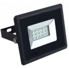 10W Slim LED Floodlight Cool White (Black Case)