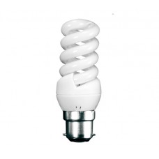 11w Bayonet Extra Mini Low Energy Spiral Light Bulb (Cool White)