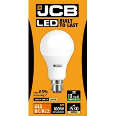 14W (100W) LED GLS Bayonet Light Bulb Warm White 3000K by JCB