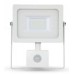 20W Slim Motion Sensor LED Floodlight Cool White 4000K (White Case)