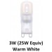 2.5W G9 (25W) Dimmable LED Capsule Light Bulb Warm White