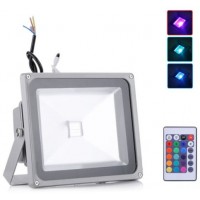 30W LED Floodlight RGB Colour Changing With Remote