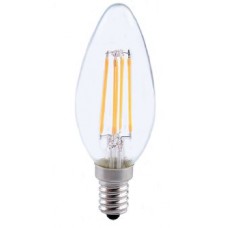 4W (40W) LED Filament Candle Small Edison Screw Light Bulb in Daylight