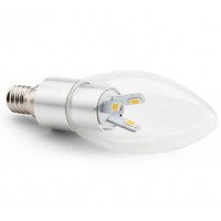 4W (30W) LED Candle - Small Edison Screw in Daylight