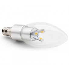 4W (30W) LED Candle - Small Edison Screw in Daylight
