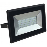 50W Slim LED Floodlight Daylight White Black Case
