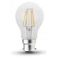 5W (50W) LED Filament GLS Bayonet Light Bulb in Warm White