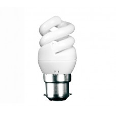 5W (25W) Bayonet Extra Mini Spiral Light Bulb Cool White