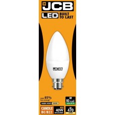 6W (40W) LED Candle Bayonet Light Bulb in Warm White