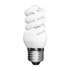 7w (40w) Edison Screw Extra Mini Spiral Light Bulb Cool White