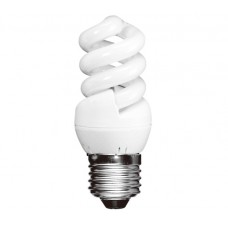 7w (40w) Edison Screw Extra Mini Low Energy Spiral (Daylight)