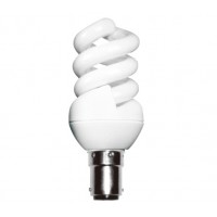 7w (40w) Small Bayonet Extra Mini Low Energy Spiral Warm White