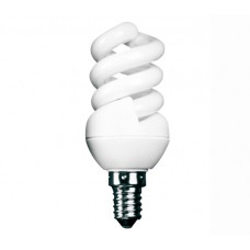 7w (40w) Small Edison Screw Extra Mini Low Energy Spiral (Daylight)