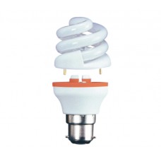 9w (40w) 2 Part Bayonet CFL light bulb - Daylight