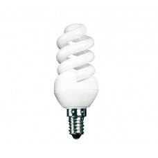 9w (40w+) Small Edison Screw Extra Mini Low Energy Spiral (Cool White)