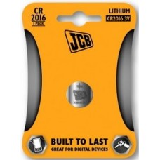 CR2016 3V Button Battery by JCB - Lithium Coin Cell CR2016