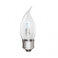 Eco Halogen 28W (40W Equiv) Edison Screw (E27) Candle Lamp (Flame Tip)