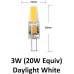 12V G4 3W (20W Halogen Equiv) LED Light Bulb in Daylight White