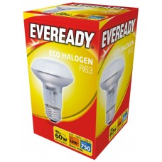 2 Pack Eco Halogen R63 42W (60W Equiv) Edison Screw Reflector Light Bulb
