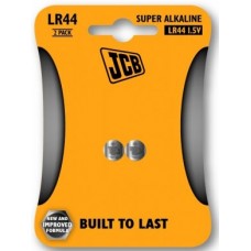 LR44 1.5V (2 Pack) Button Battery by JCB - (Super Alkaline Coin Cell)