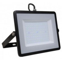 100W Slim Pro LED Floodlight Cool White (Black Case)