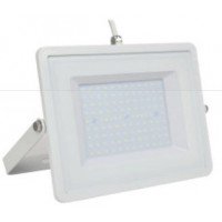 100W Slim LED Security Floodlight Warm White (White Case) VT-49101 / 5970