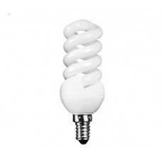 11w Small Edison Screw Extra Mini Low Energy Spiral Light Bulb (Warm White)