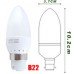 2.5w (25w) LED Candle Bayonet Light Bulb in Warm White