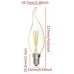2W (25W) LED Flame Tip Candle Small Edison Screw in Daylight