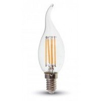 4W (40W) LED Flame Tip Candle Small Edison Screw in Daylight