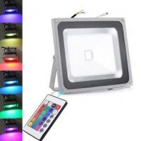 50W LED Floodlight RGB Colour Changing With Remote