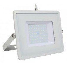 50W Slim PRO LED Security Floodlight Cool White (White Case)