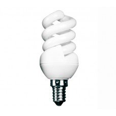 7w (40w) Small Edison Screw Extra Mini Spiral Light Bulb Cool White